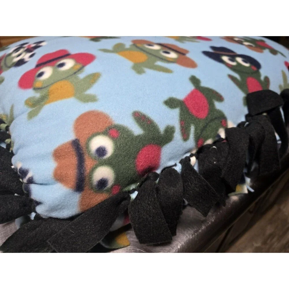 Handmade Dog Bed Frogs